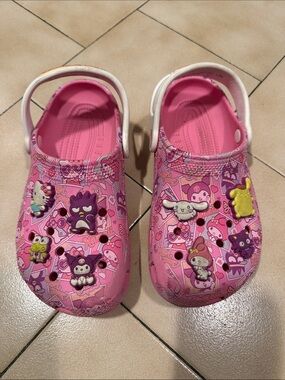 Hello Kitty pink CROCS